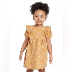 Grayson collective Ruffle Dress with Floral Print